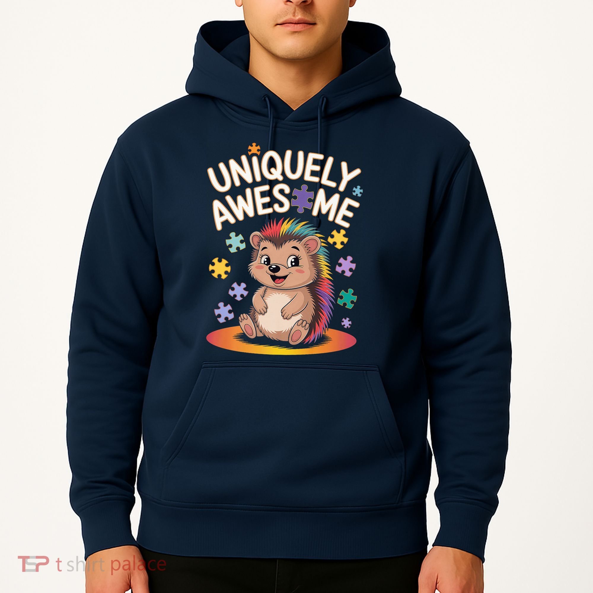 Autism Awareness Month Hedgehog Acceptance Neurodiversity Hoodie