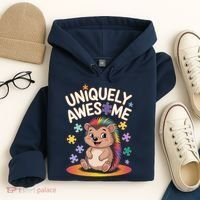 Autism Awareness Month Hedgehog Acceptance Neurodiversity Hoodie thumb 4