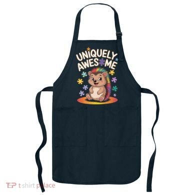 Autism Awareness Month Hedgehog Acceptance Neurodiversity Apron