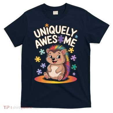 Autism Awareness Month Hedgehog Acceptance Neurodiversity T-Shirt