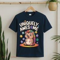 Autism Awareness Month Hedgehog Acceptance Neurodiversity T-Shirt thumb 2