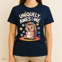 Autism Awareness Month Hedgehog Acceptance Neurodiversity T-Shirt thumb 4