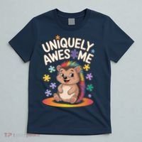 Autism Awareness Month Hedgehog Acceptance Neurodiversity T-Shirt thumb 5