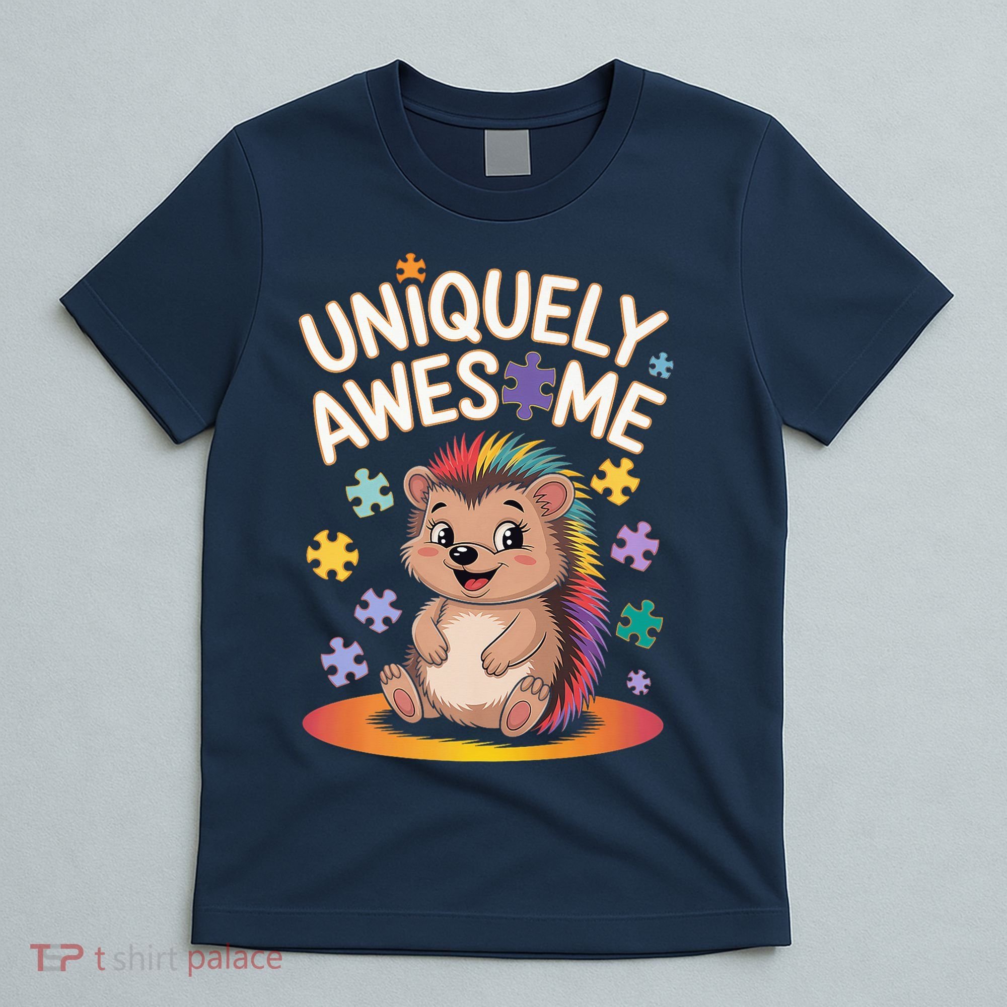 Autism Awareness Month Hedgehog Acceptance Neurodiversity T-Shirt