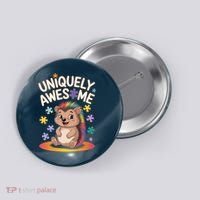 Autism Awareness Month Hedgehog Acceptance Neurodiversity Button thumb 0