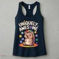 Autism Awareness Month Hedgehog Acceptance Neurodiversity Women's Tank Top thumb 3