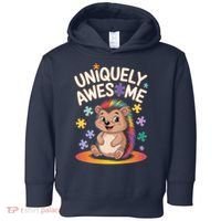 Autism Awareness Month Hedgehog Acceptance Neurodiversity Toddler Hoodie thumb 0