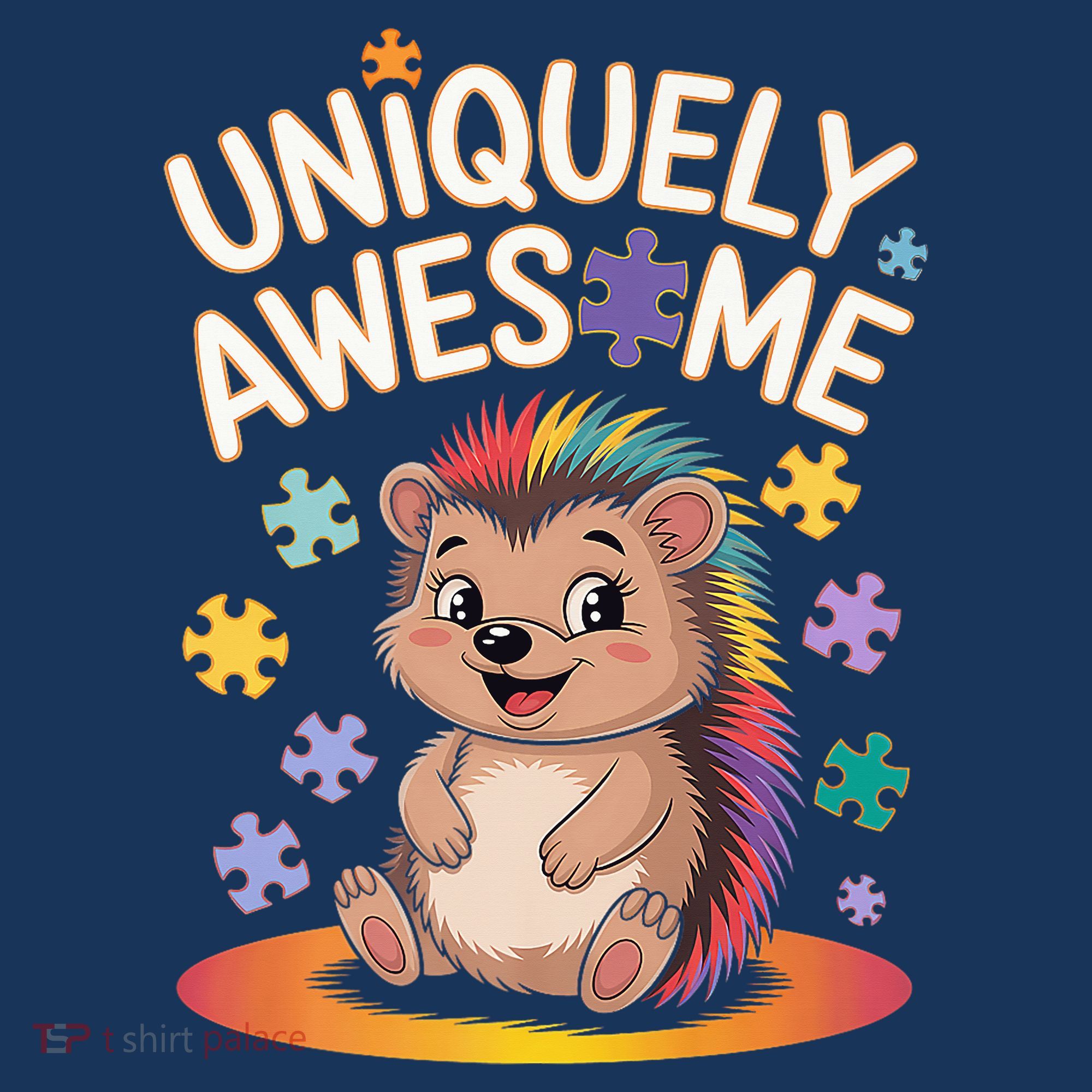 Autism Awareness Month Hedgehog Acceptance Neurodiversity Toddler Hoodie