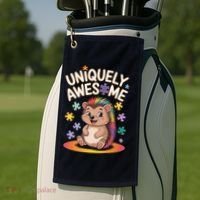 Autism Awareness Month Hedgehog Acceptance Neurodiversity Golf Towel thumb 2