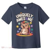 Autism Awareness Month Hedgehog Acceptance Neurodiversity Toddler T-Shirt thumb 0