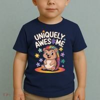 Autism Awareness Month Hedgehog Acceptance Neurodiversity Toddler T-Shirt thumb 2
