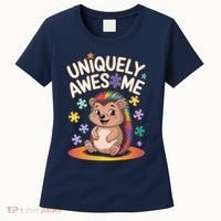 Autism Awareness Month Hedgehog Acceptance Neurodiversity Women's T-Shirt thumb 0