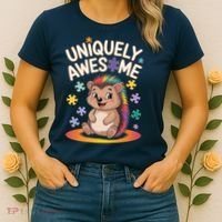 Autism Awareness Month Hedgehog Acceptance Neurodiversity Women's T-Shirt thumb 2
