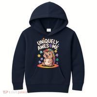 Autism Awareness Month Hedgehog Acceptance Neurodiversity Kids Hoodie thumb 0