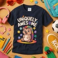 Autism Awareness Month Hedgehog Acceptance Neurodiversity Kids T-Shirt thumb 3