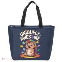 Autism Awareness Month Hedgehog Acceptance Neurodiversity Tote Bag thumb 0