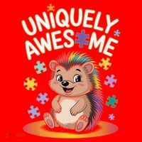 Autism Awareness Month Hedgehog Acceptance Neurodiversity Santa Hat thumb 1