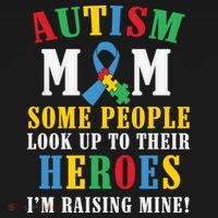 Autism Awareness Month Autism Mom Puzzle Ribbon Son Is My Hero Mother'sDay T-Shirt thumb 7