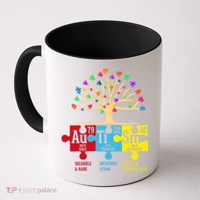 Autism Awareness Month Table Of Elements Coffee Mug