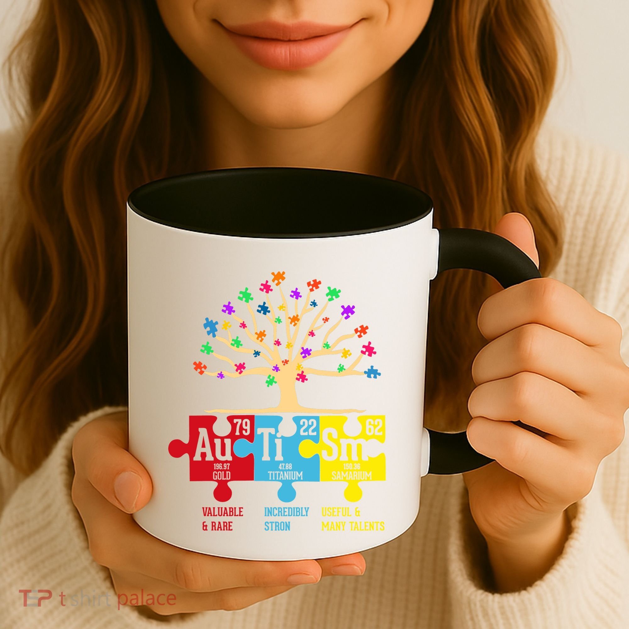 Autism Awareness Month Table Of Elements Coffee Mug