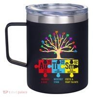 Autism Awareness Month Table Of Elements 12oz Stainless Steel Coffee Mug thumb 2