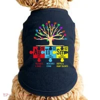 Autism Awareness Month Table Of Elements Doggie Tank thumb 0