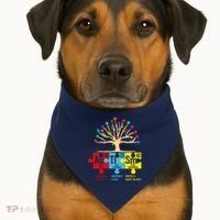 Autism Awareness Month Table Of Elements USA-Made Doggie Bandana thumb 1