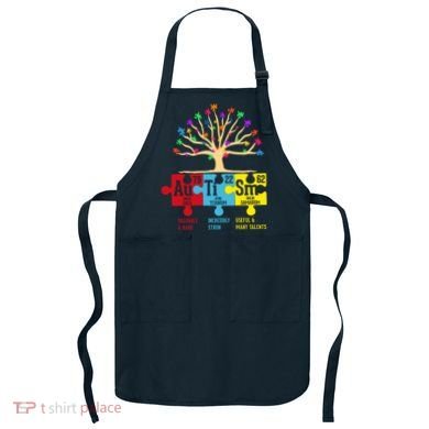 Autism Awareness Month Table Of Elements Apron
