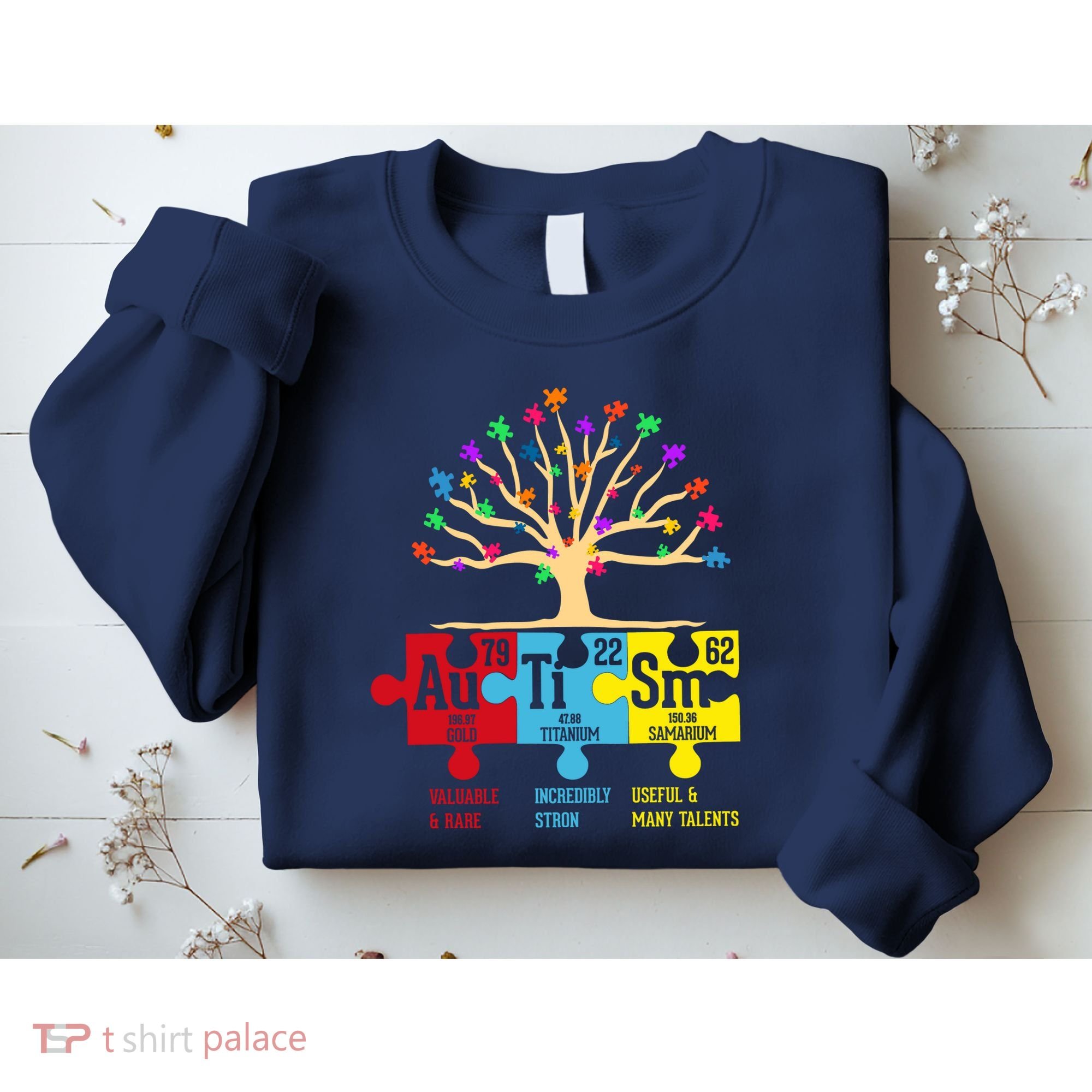 Autism Awareness Month Table Of Elements Sweatshirt