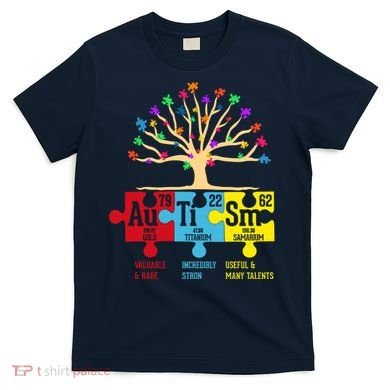 Autism Awareness Month Table Of Elements T-Shirt
