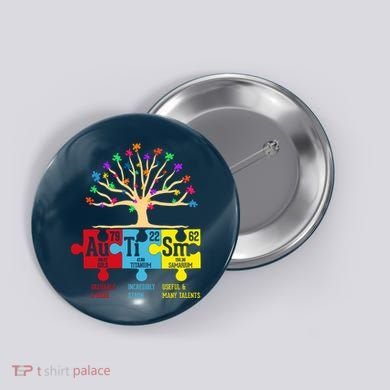 Autism Awareness Month Table Of Elements Button