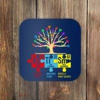 Autism Awareness Month Table Of Elements Coaster thumb 0