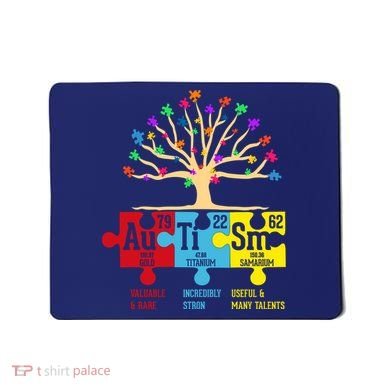 Autism Awareness Month Table Of Elements Mousepad