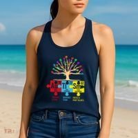 Autism Awareness Month Table Of Elements Women's Tank Top thumb 2