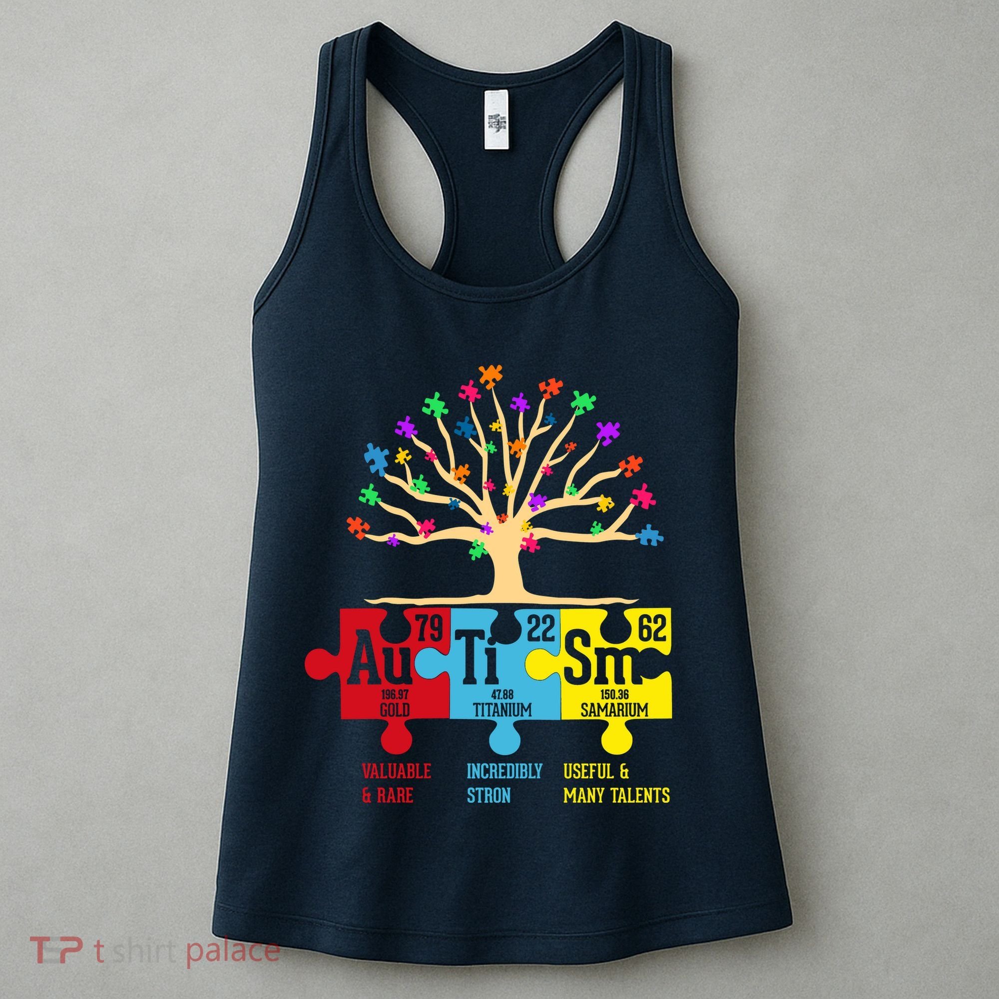 Autism Awareness Month Table Of Elements Women's Tank Top