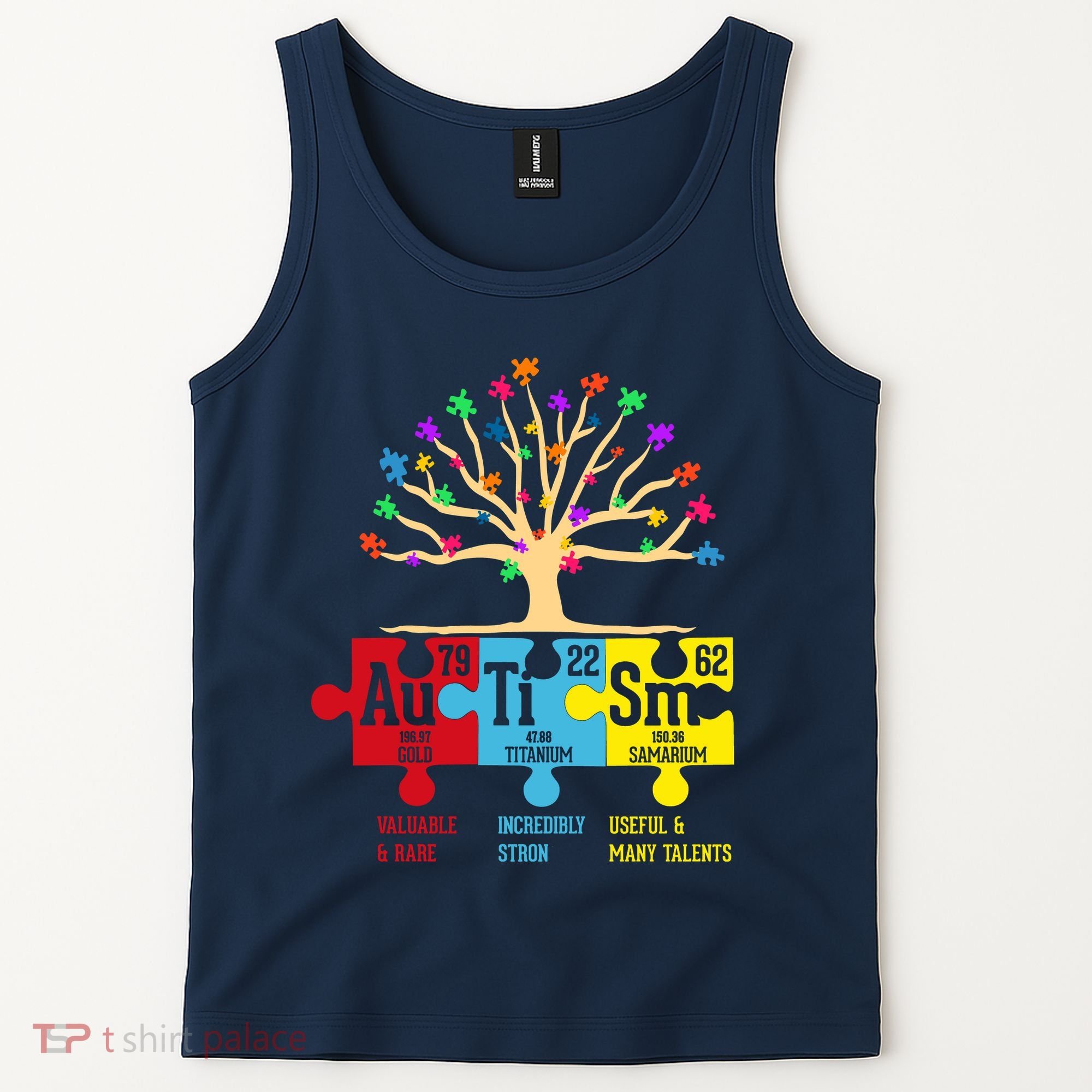 Autism Awareness Month Table Of Elements Tank Top