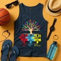 Autism Awareness Month Table Of Elements Tank Top thumb 4