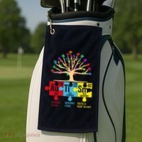 Autism Awareness Month Table Of Elements Golf Towel thumb 2