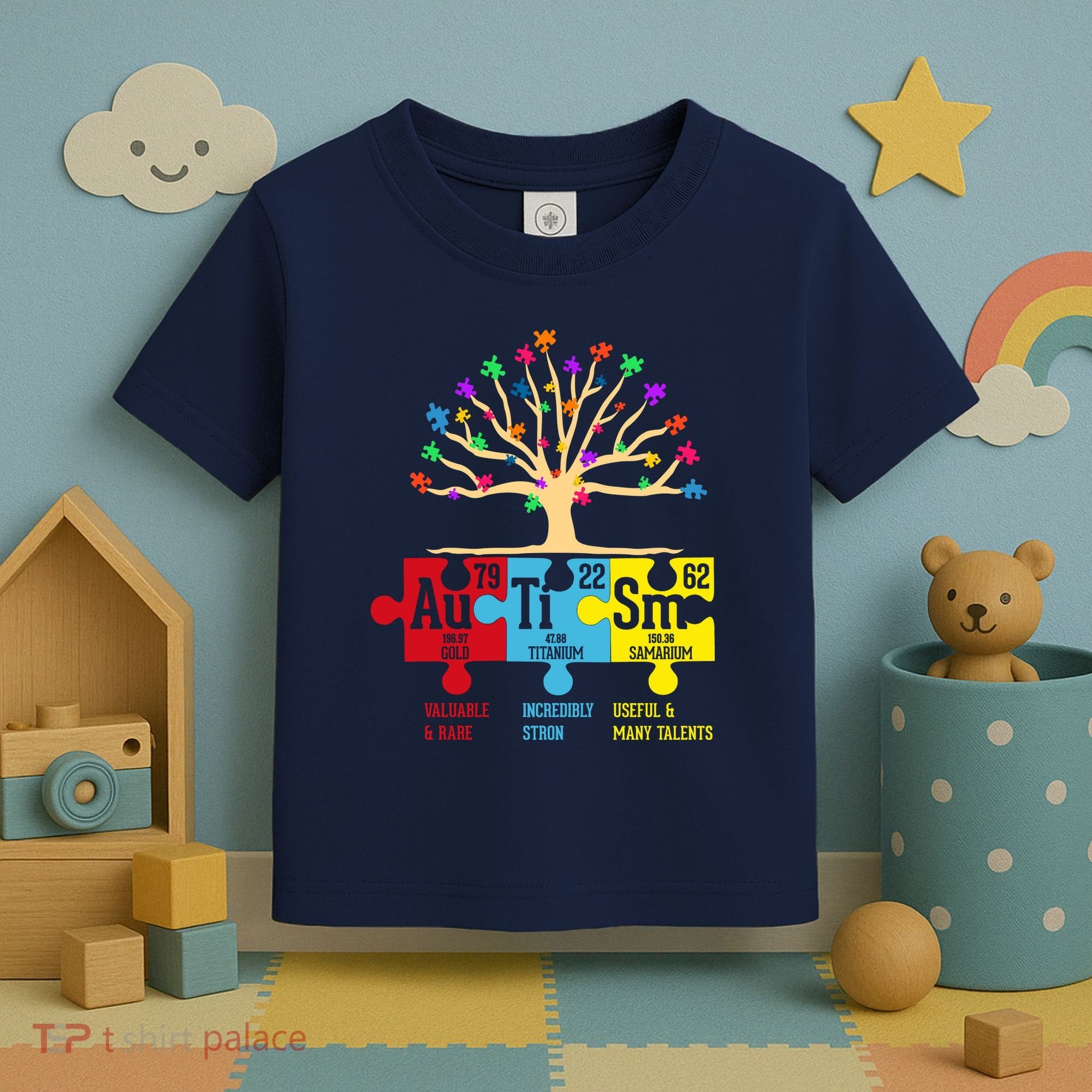 Autism Awareness Month Table Of Elements Toddler T-Shirt