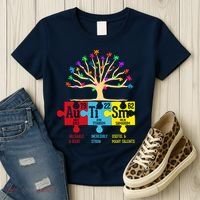 Autism Awareness Month Table Of Elements Women's T-Shirt thumb 3