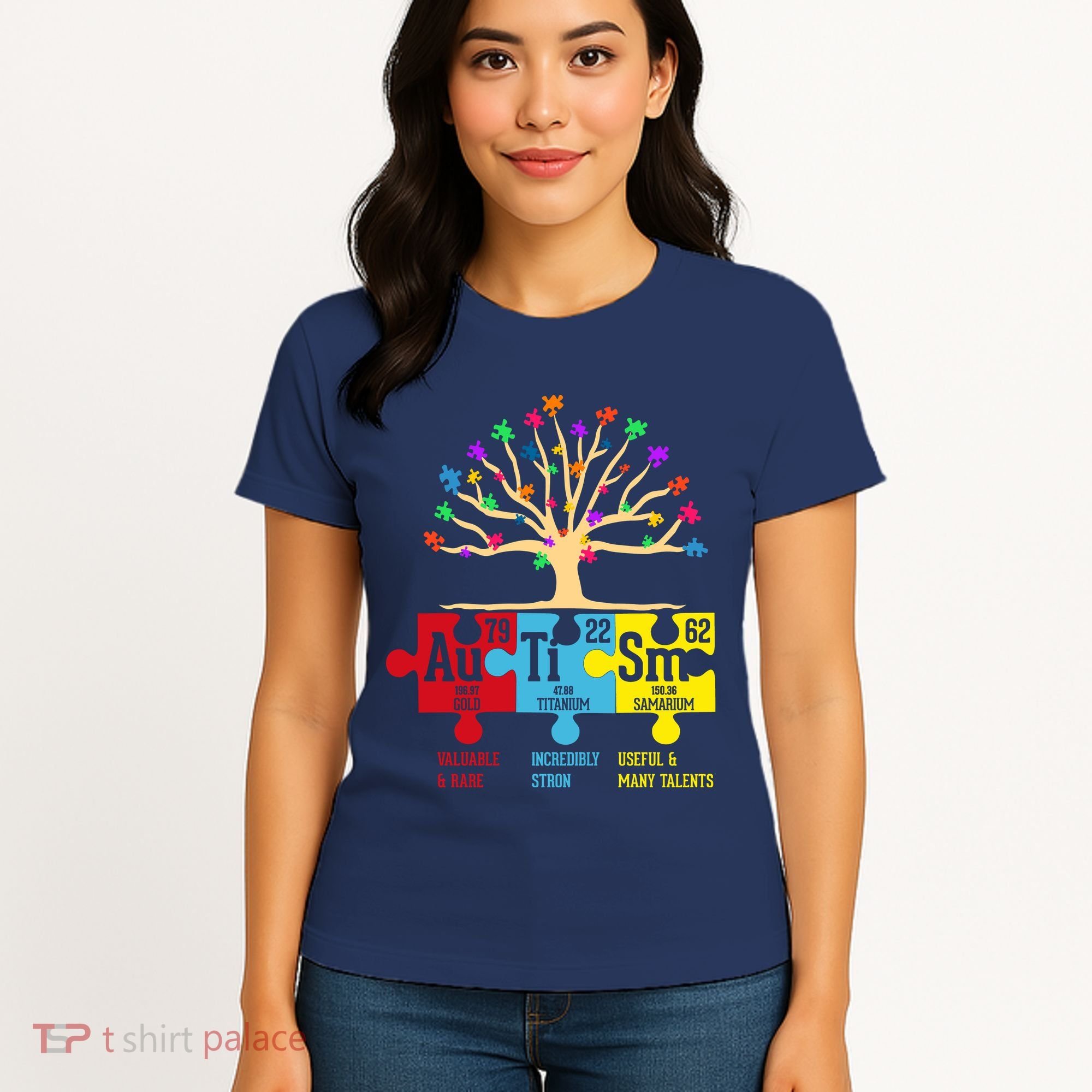 Autism Awareness Month Table Of Elements Women's T-Shirt
