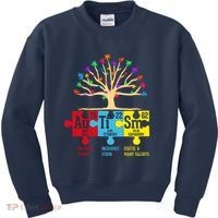 Autism Awareness Month Table Of Elements Kids Sweatshirt thumb 0