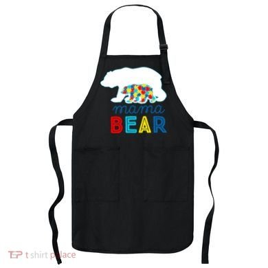 Autism Awareness Mama Bear Autistic Mom Gift Apron