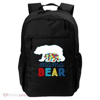 Autism Awareness Mama Bear Autistic Mom Gift Backpack