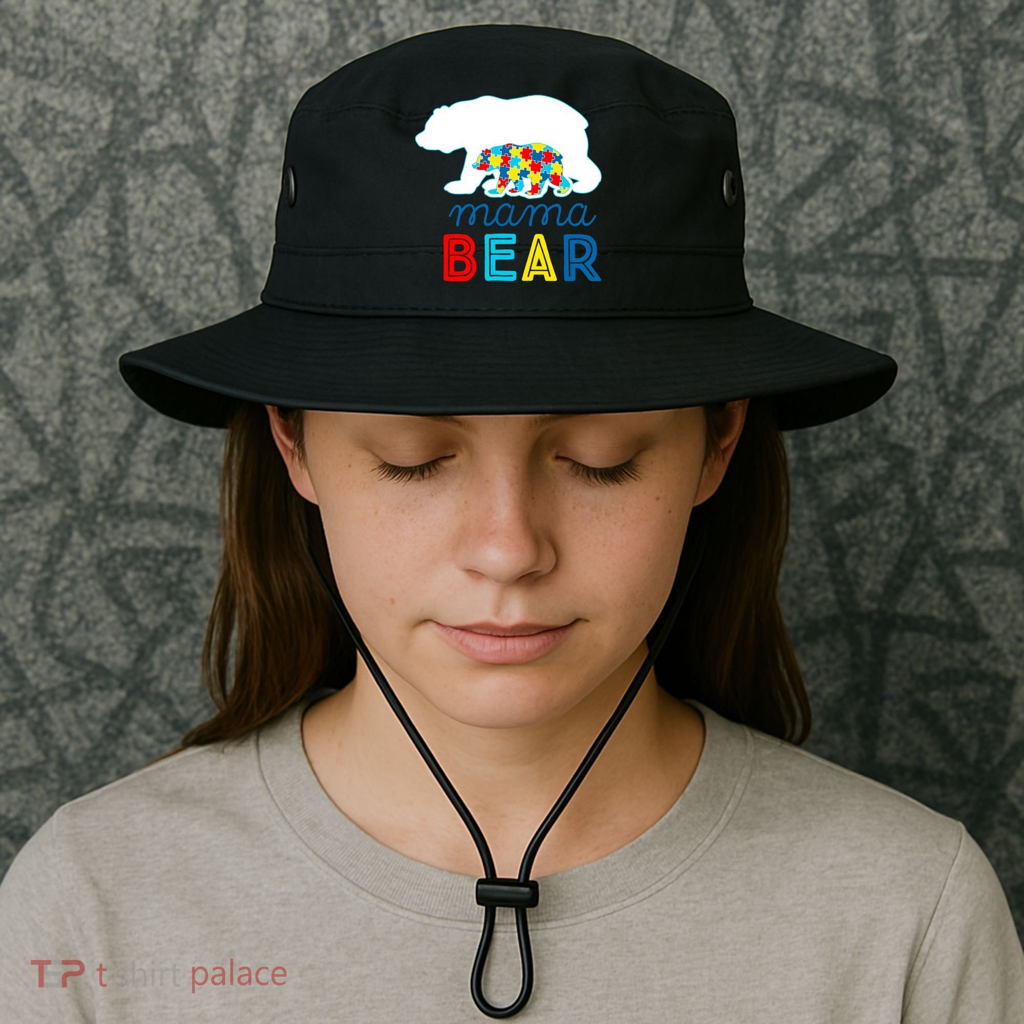 Autism Awareness Mama Bear Autistic Mom Gift Bucket Hat