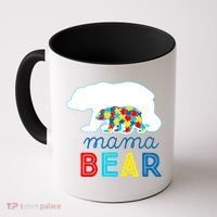 Autism Awareness Mama Bear Autistic Mom Gift Coffee Mug thumb 0