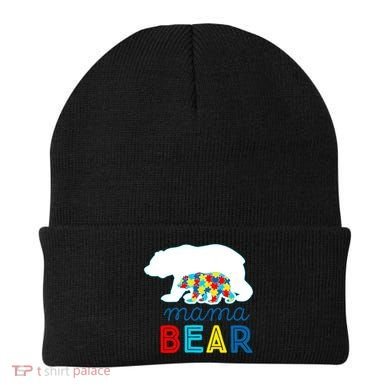 Autism Awareness Mama Bear Autistic Mom Gift Beanie