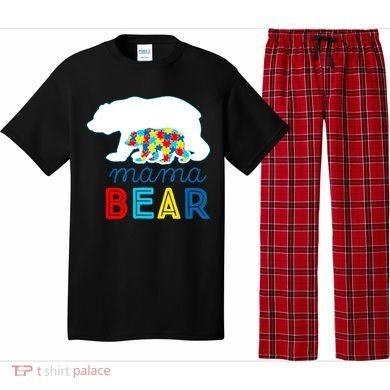 Autism Awareness Mama Bear Autistic Mom Gift Pajama Set