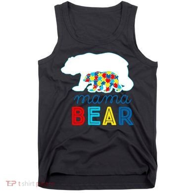 Autism Awareness Mama Bear Autistic Mom Gift Tank Top