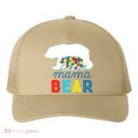 Autism Awareness Mama Bear Autistic Mom Gift Yupoong Adult 5-Panel Trucker Hat thumb 0